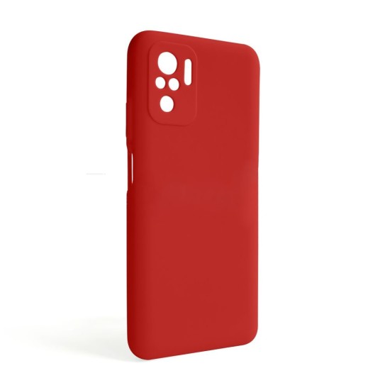 Capa de Silicone com Moldura de Câmera para Xiaomi Note 10 4g Vermelho